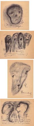 Complete serie van 107 litho's Lithomap II de Idealisten ontwerp uitvoering Erich Wichman 1923 Provenance Door Erich Wichman in 1923 in Milaan verkocht dan wel gegeven aan de grootvader Gerson van Gelder van de huidige eigenaresse Gerson van Gelder was lange tijd vriend en mecenas van Wichman tot hij rond 1927 niet langer geld wilde geven aan Wichman om vervolgens in brieven en boekteksten door Wichman als De Slachter omschreven te worden Het verhaal over De Slachter staat niet in de Wichmann-literatuur maar in een sleutelroman over Wichmann en zijn milieu Van de complete serie zijn er tot dusverre slechts 5 bekend 