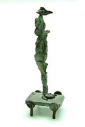 Bronzen unicum sculptuur Gestalte ontwerp uitvoering Ad Arma in eigen atelier 1994 