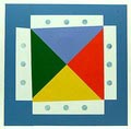 Schilderij acryl op linnen Zonder titel ontwerp uitvoering Jos Boomkamp in eigen atelier 1997 