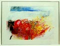 Gouache Mixed Media Tegen de verdrukking in uitvoering Eugenie Sassen geb.1944 Geldrop 1992 