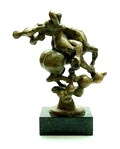 Bronzen sculptuur Centauer met vrouw ontwerp uitvoering Nic Jonk 1928-1995 in eigen atelier 1977 