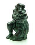 Bronzen sculptuur Eva en de Slang ontwerp uitvoering Nic Jonk 1928-1995 in eigen atelier 1961 