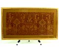 Stoffragment Zeemeermin geschoren trijp katoen en wol ontwerp C.A.Lion Cachet 1918 speciaal ontworpen voor de wand- en meubelbekleding van de Johan de Witt uitvoering Schellens Marto / Eindhoven ca.1930 