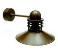 Bronzen buiten-wandlamp Nyhavn ontwerp Alfred Homann Ole v Kjær 1980 uitvoering Louis Poulsen / Denemarken 1992 