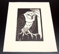  Houtsnede Uil 1927 ontwerp uitvoering Jan Schonk 