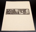  Origineel van blok gedrukte houtsnede op Banzay papier De tocht der argonauten no.6 ontwerp K.P.C.de Bazel 1894 