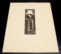  Origineel van blok gedrukte houtsnede op Banzay papier Het hof der genietingen no.20 ontwerp K.P.C.de Bazel 1895 