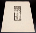  Origineel van blok gedrukte houtsnede op Banzay papier Toegangsbewijs no.26 ontwerp K.P.C.de Bazel 1895 