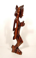  Balinees houten beeld met Art Deco invloeden Indonesie 1930-1950 