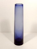  Blauwe glazen vaas ontwerp Per Lütken ca.1960 uitvoering Holmegaard / Denemarken 
