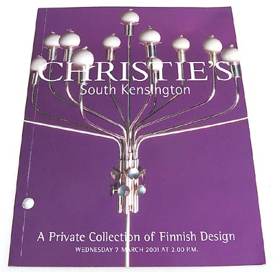 A Christies 2001 catalogue A Private Collection of Finnish Design 