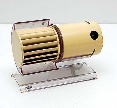  Plastic desk fan HL-70 design Reinhold Weiss / Jürgen Greubel 1971 executed by Braun / Germany 