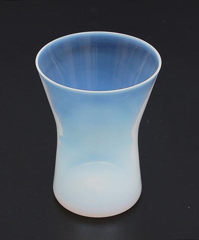  Opaline beaker design Jacob Bang 1960 executed by Kastrup / Denmark 