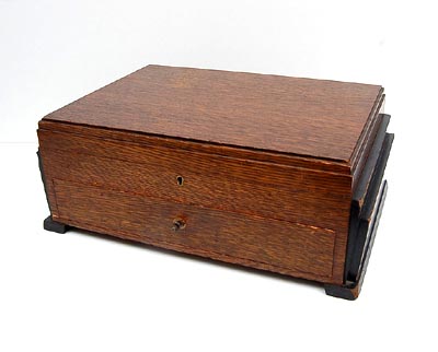  Wooden box with lid design execution unknown 