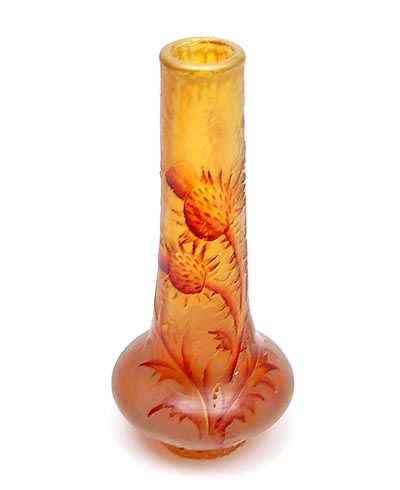  Cameo-glass vase design executed by Daum / France ca.1900 
