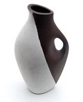  Partly white glazed earthenware decanter design Jaap Ravelli executed by Potterij Ravelli / the Netherlands ca.1955 