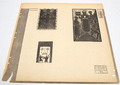  Three woodcarvings on one page from the Houtsnedenummer of the monthly Wendingen 1919 by J.L.M.Lauweriks printed on Japanese paper 