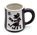  Aardewerk mok met voorstelling van Pater ontwerp Jaap Ravelli uitvoering Potterij Ravelli 1955 