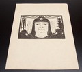  Original woodcut on Banzay paper De tocht der argonauten no.9 design K.P.C.de Bazel the Netherlands 1894 