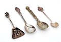  Four silverplated spoons design execution unknown 