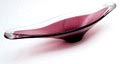  Purple glass bowl executed by Bayel / France ca.1980 