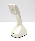  White plastic telephone Ericofon executed by Ericsson Co made in USA ca.1970 