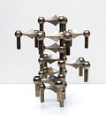  Metal 9-piece  NAGEL  candleholde r  design and execution  BMF  Germany ca.1970  