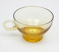  Goudgeel bowlglas ontwerp A.D.Copier 1934 uitvoering Glasfabriek Leerdam 