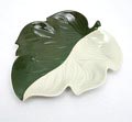  Earthenware dish shaped like a leave executed by Carlton Ware / England ca.1935 