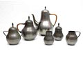  Six part pewter coffe/tea set no.1110 design C.J van der Hoef ca.1925 executed by Gero / the Netherlands 