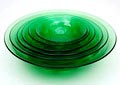  Pressed glass Gutta dishes 6x design A.D.Copier 1938 executed by Glasfabriek Leerdam / the Netherlands 