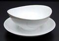 Porcelain gravybowl Larissa white with silver coloured decoration design A.D.Copier 1952 executed by Eschenbach / Germany 