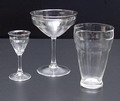 Three glasses Smeerwortel design A.D.Copier 1923 executed by Glasfabriek Leerdam / the Netherlands 