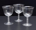  Wijn glazen 3x van servies C ontwerp K.P.C.de Bazel 1918 uitvoering Glasfabriek Leerdam 