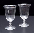 Glazen 2x van servies C ontwerp K.P.C.de Bazel 1918 uitvoering Glasfabriek Leerdam 