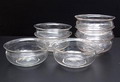  Vingerkommen 7x van servies C ontwerp K.P.C.de Bazel 1918 uitvoering Glasfabriek Leerdam 