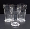  Drie bekers van servies Spectrum ontwerp W.J.Rozendaal 1929 uitvoering Kristalunie Maastricht 