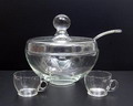  Bowlset with two glasses design A.D.Copier 1932 executed by Glasfabriek Leerdam / the Netherlands 