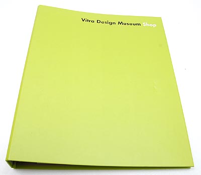  Vitra Design Museum Shop various folders Eames Panton Bill Noguchi etc 