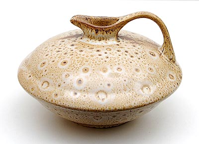  Discus jug with spotted glaze design W.H.van Norden executed by Eskaf the Netherlands ca.1930 