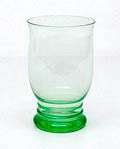 Annagroen glazen waterbeker ontwerp A.D.Copier 1928 uitvoering Glasfabriek Leerdam 