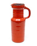 Red glazed earthenware jug design Jaap Ravelli executed by Potterij Ravelli / the Netherlands ca.1965 