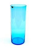 Blue glass vase Purtilot design Kaj Franck ca.1965 executed by Nuutajärvi Notsjö / Finland 