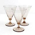 Fumé wineglasses Halma 3x design W.J.Rozendaal 1932 executed by Kristalunie Maastricht / the Netherlands 