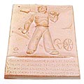 Glazed relief-tile executed by Westraven Utrecht / the Netherlands 1945 