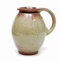 Glazed earthenware jug with relief decoration executed by Kennemer Potterie Velsen the Netherlands ca.1935 