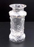 Clear glass Finlandia vase design Timo Sarpaneva 1964 executed by Iittala / Finland 