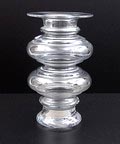 Clear glass vase Tornado design Tamara Aladin ca.1960 executed by Riihimäen Lasi Oy / Finland 