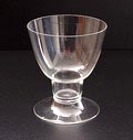 Clear glass coupe design Gerard Muller Amsterdam / the Netherlands ca.1910 executed by Josephinenhütte Schreiberhau / Bohemia 