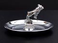 Chromium plated ashtray  Mack Jr  given to buyers of a Mack truck design  A.F.Masury  1932 executed by  Central Die Casting  Meg Co  Chicago USA  